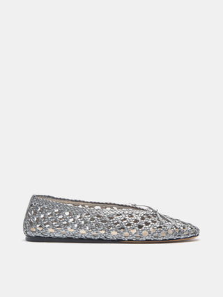 Le Monde Beryl - Regency Slipper Silver Leather
