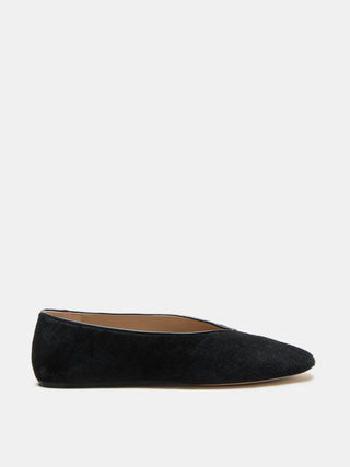 Regency Slipper / Black Calf Hair