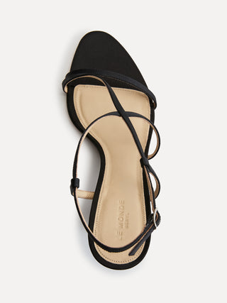 Le Monde Béryl - Rio Wedge, Black Satin