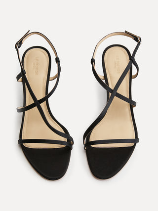 Le Monde Béryl - Rio Wedge, Black Satin