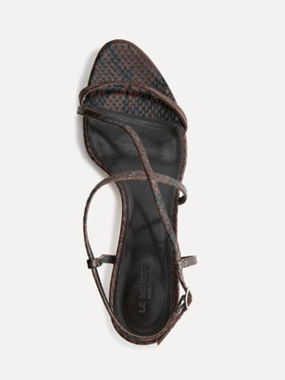 Rio Kitten / Chocolate Leather Snake Effect
