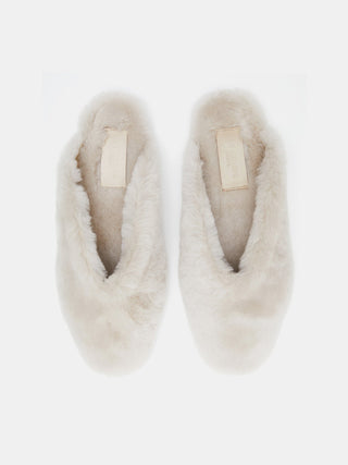 Le Monde Béryl - Regency Mule Natural Shearling