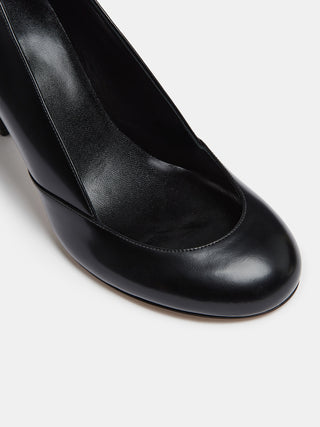 Kim Sion Sable Pump / Black Leather