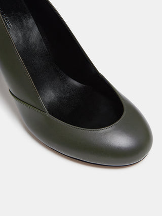 Kim Sion Sable Pump / Khaki Leather