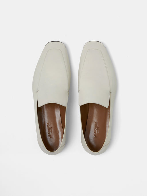 Soft Loafer / Ecru Leather