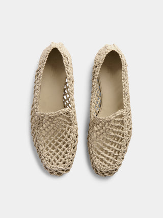 Le Monde Béryl - Soft Loafer Knotted / Ecru Leather
