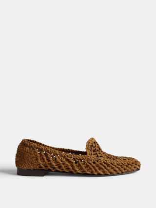 Soft Loafer Knotted / Taupe Suede