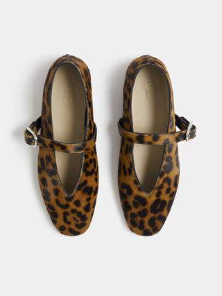 Le Monde Beryl Stella Slipper, Leopard Calf Hair 