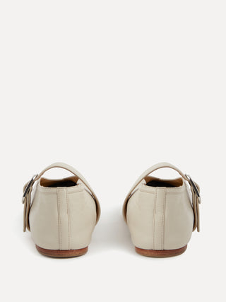Stella Slipper / Ecru Leather