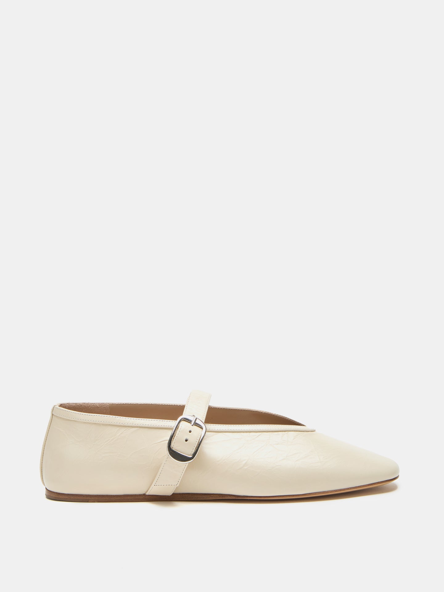 Stella Slipper Ecru Naplack Leather