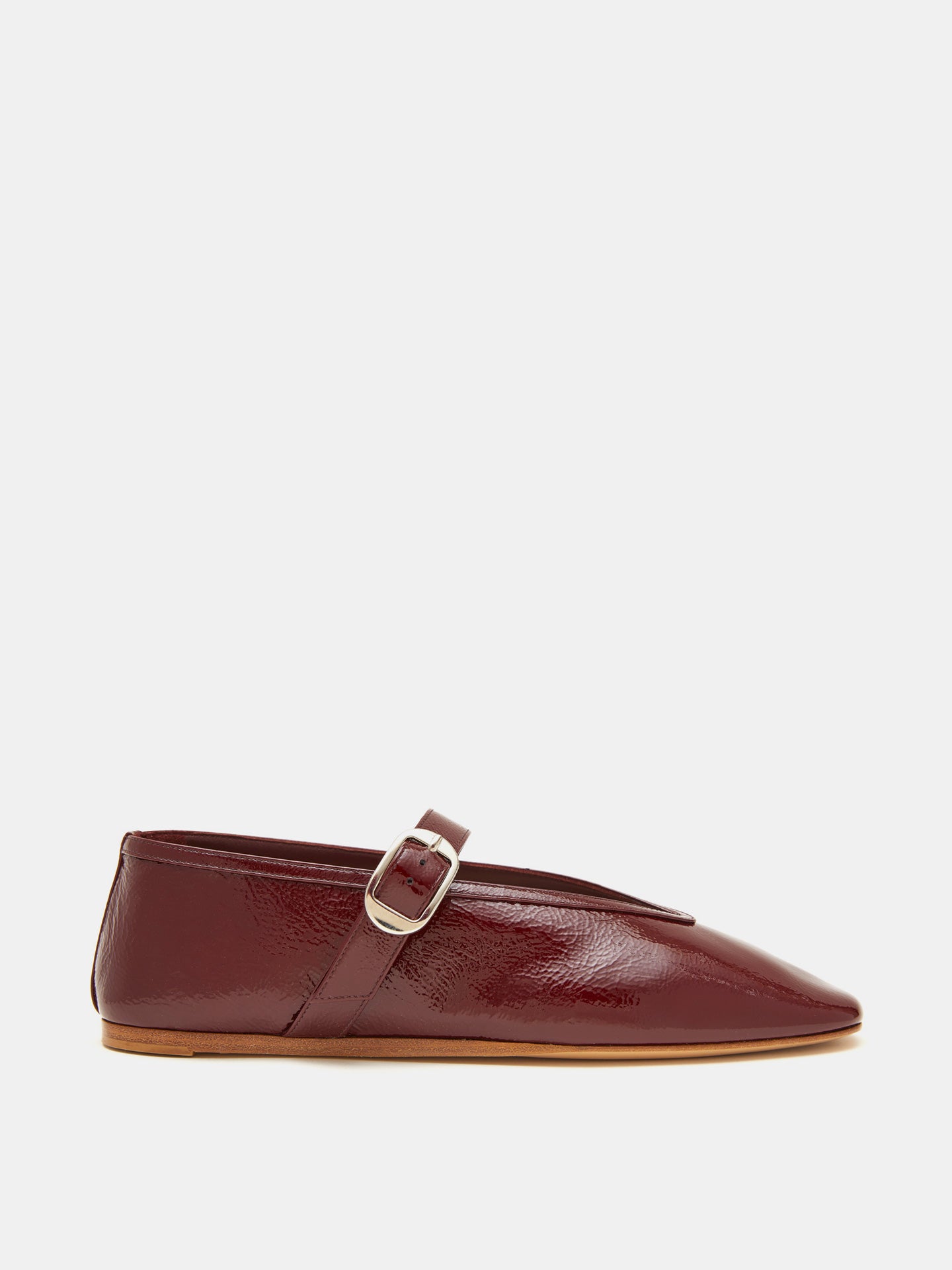 Stella Slipper Oxblood Patent Leather