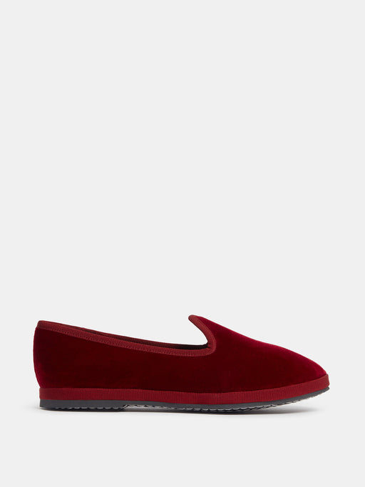 Soft Venetian Slipper / Bordeaux Velvet