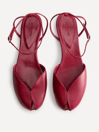 Valetta Flat / Lipstick Leather