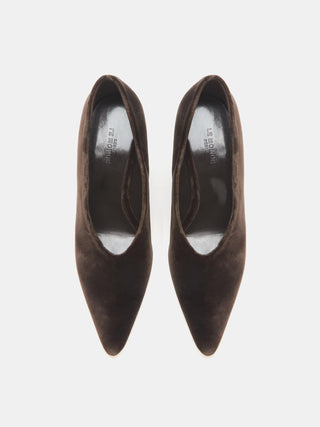 Victoria Decolette Wedge / Visone Velvet