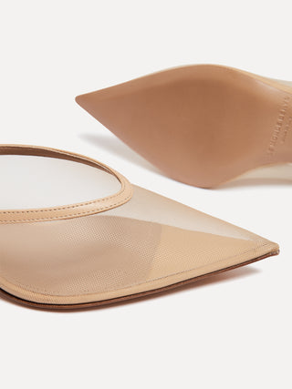 Venetian Kitten Mule / Sand Mesh