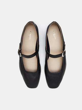 Ballet Mary Jane Black Leather1